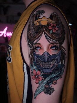 Neotraditional tattoo