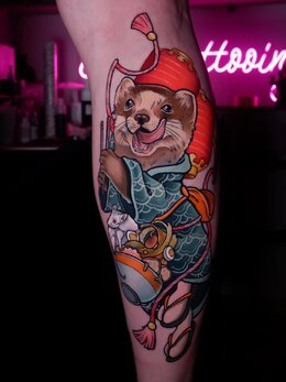 Neotraditional tattoo