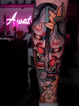 Neotraditional tattoo