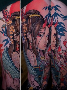 Neotraditional tattoo