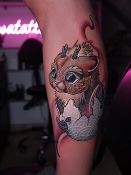 Neotraditional tattoo