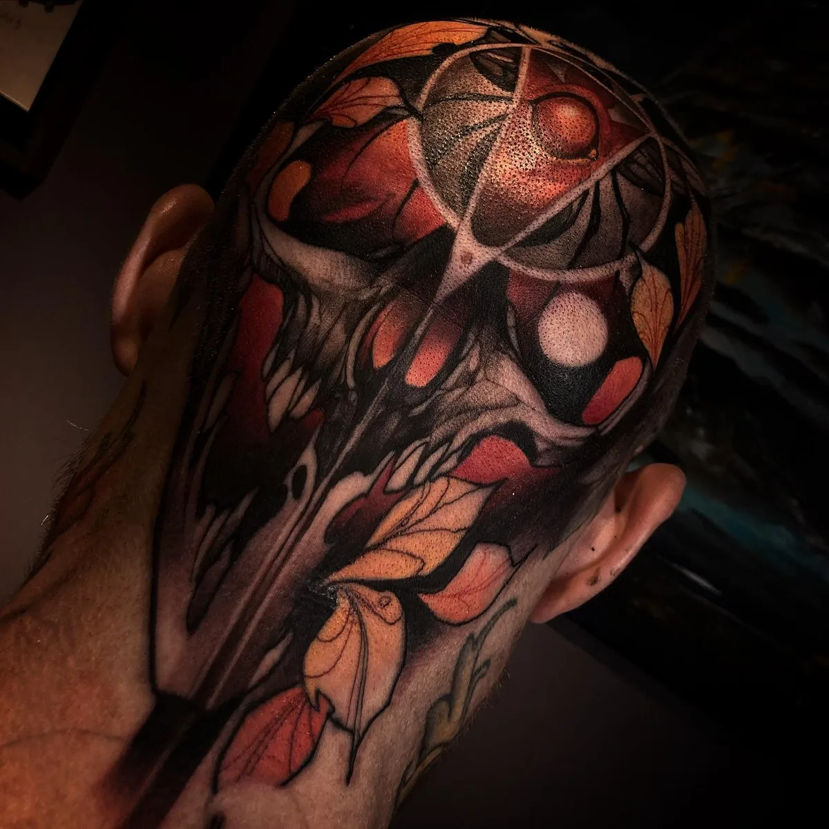 Neo-traditional tattoo by Kenni Poke