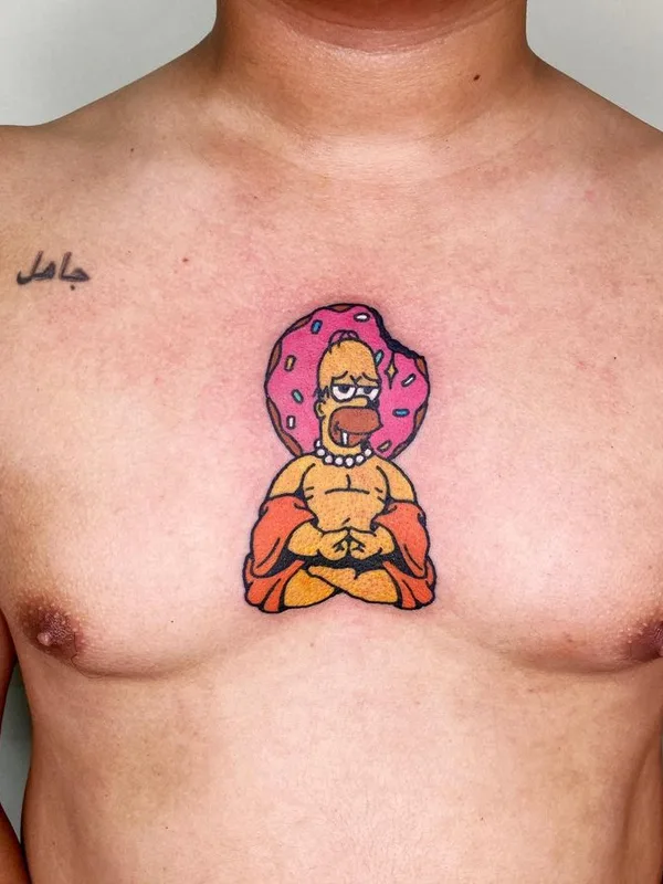 male color cartoon татуировка на chest #65282 | Тату мастер JIN