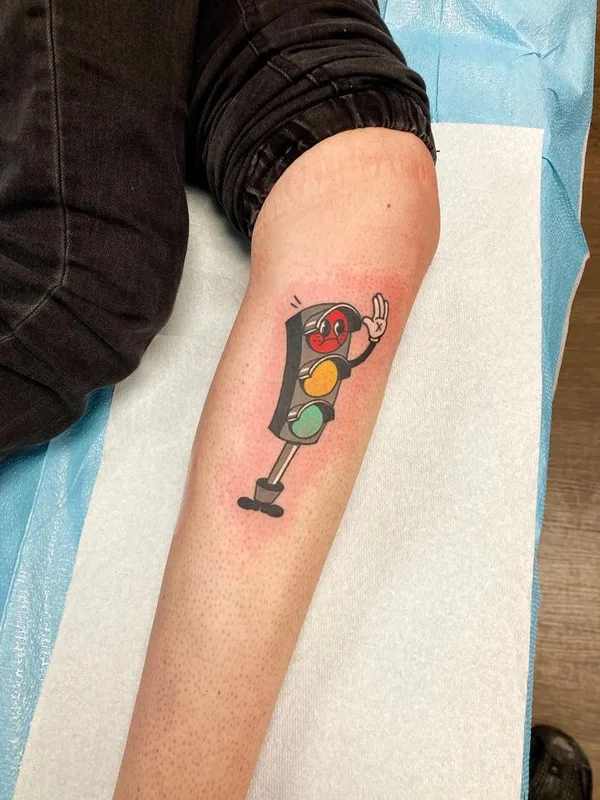 color cartoon татуировка на forearm #65277 | Тату мастер JIN