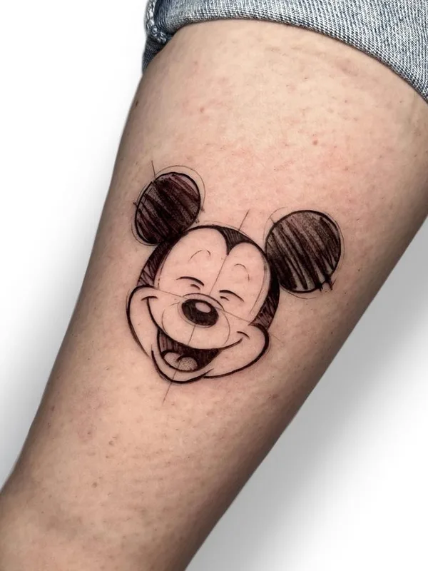 black sketch 纹身 在 forearm #65288 | 纹身师 Sandra Rizos