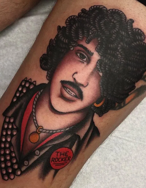 male color neo traditional татуировка на thigh #65441 | Тату мастер Moira Ramone