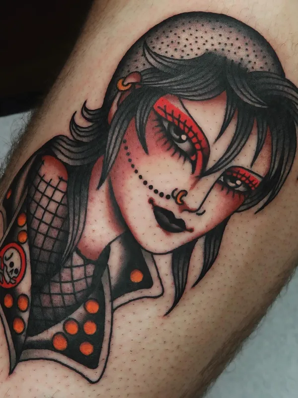 color neo traditional татуировка на thigh #65449 | Тату мастер Moira Ramone