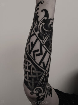 Ornamental tattoo