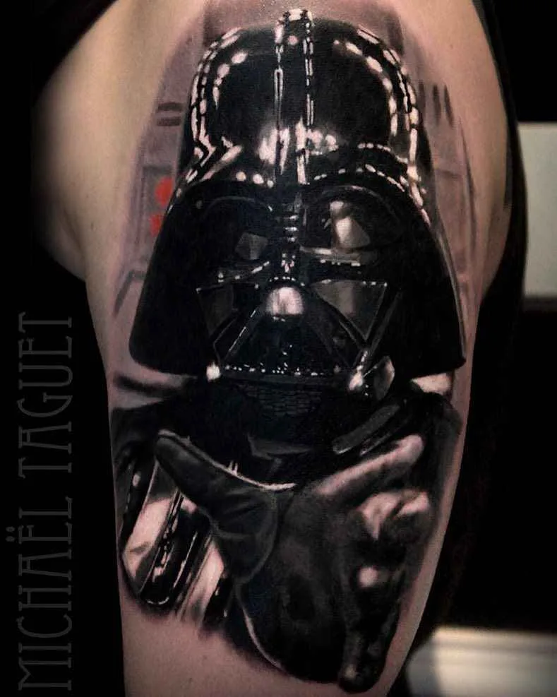 Tattoo artist Michael Taguet authors tattoos in color and black&grey realism | France