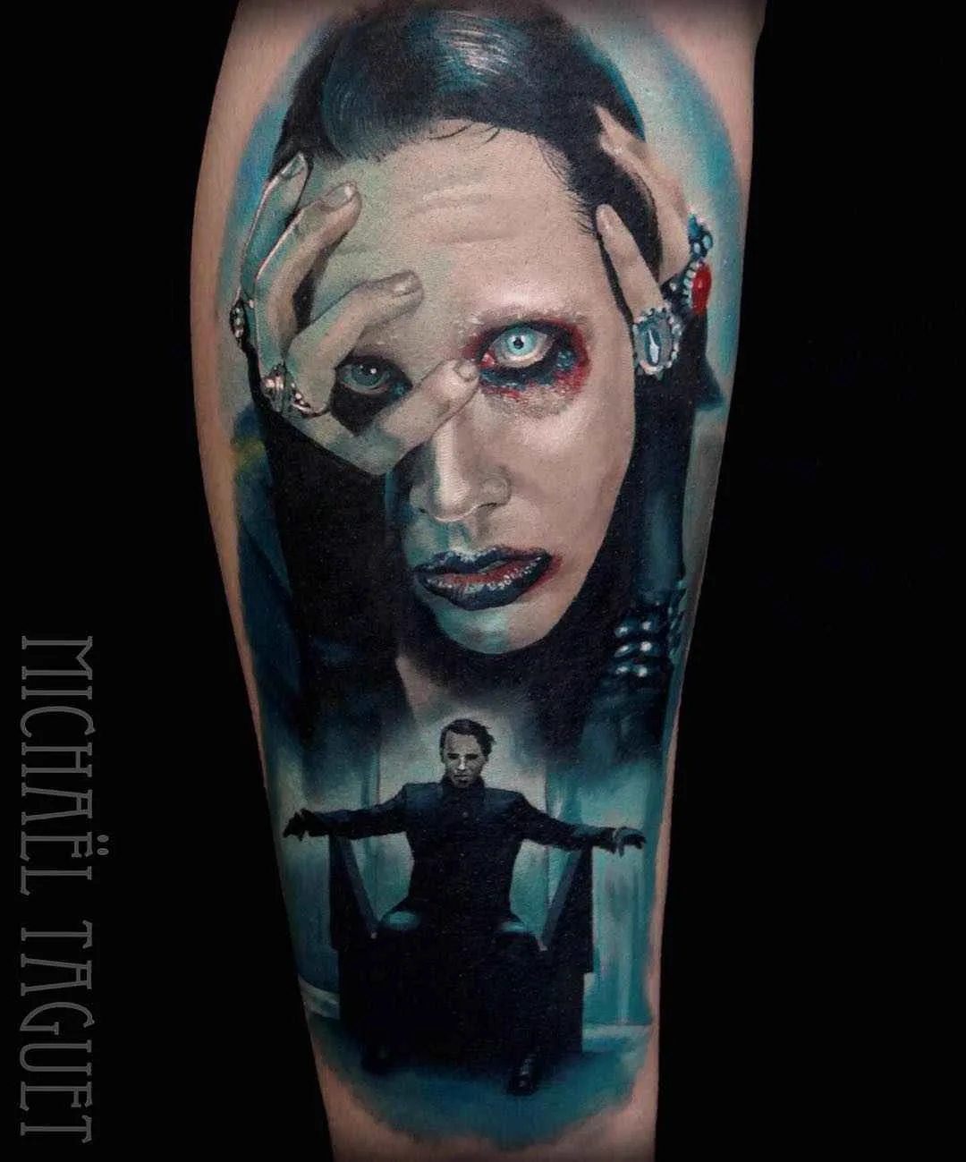 Tattoo artist Michael Taguet authors tattoos in color and black&grey realism | France