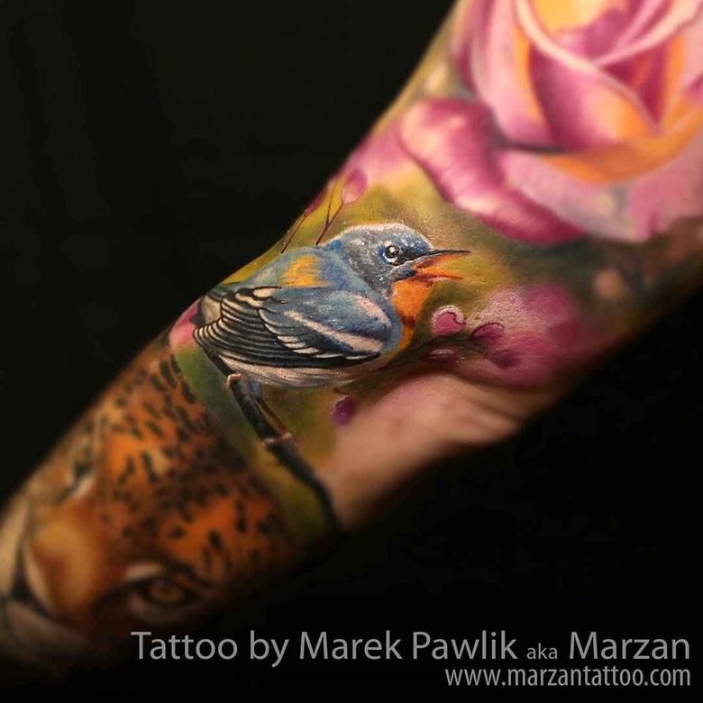 Природный реализм от Marek Pawlik - Marzan tattoo