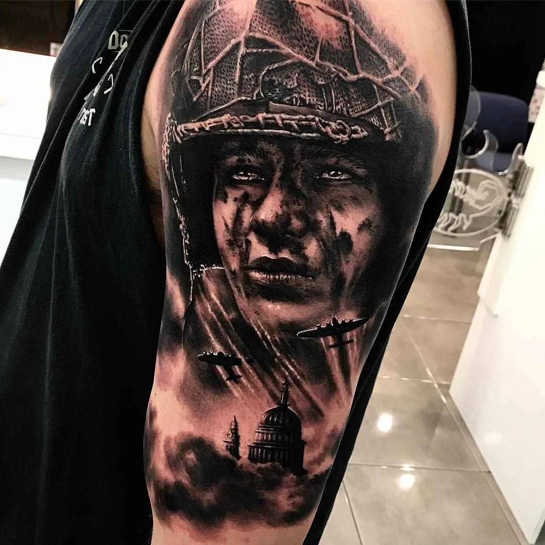 Tattoo artist Drew Apicture black and grey realism tattoos , animals, portraits, skulls