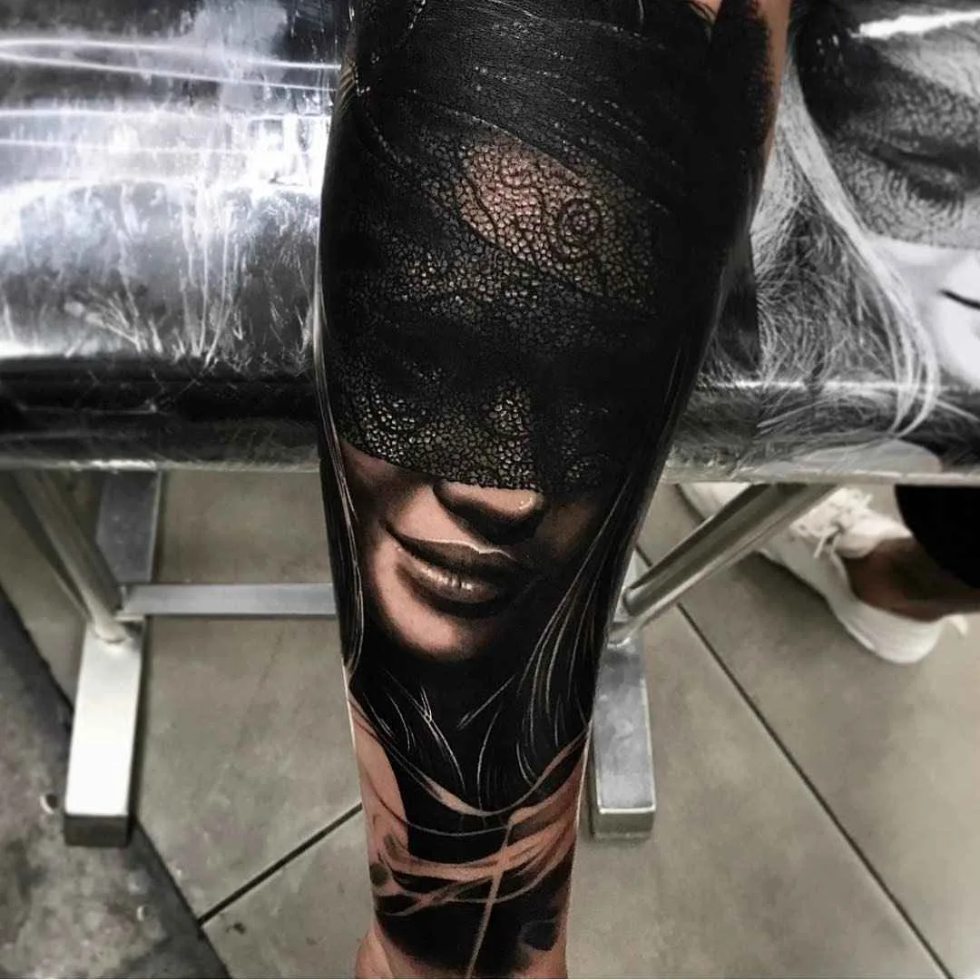 Tattoo artist Drew Apicture black and grey realism tattoos , animals, portraits, skulls