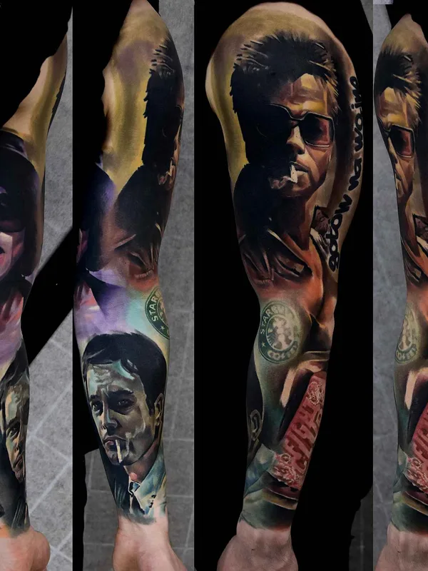 color realism Tatuaggio su full sleeve #10356 | Tatuatore Tomasz TOFI Torfinski