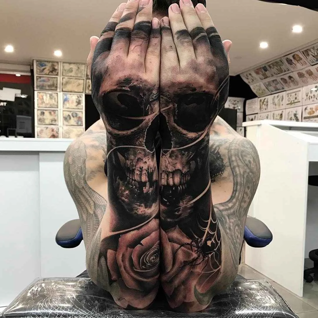 Tattoo artist Drew Apicture black and grey realism tattoos , animals, portraits, skulls