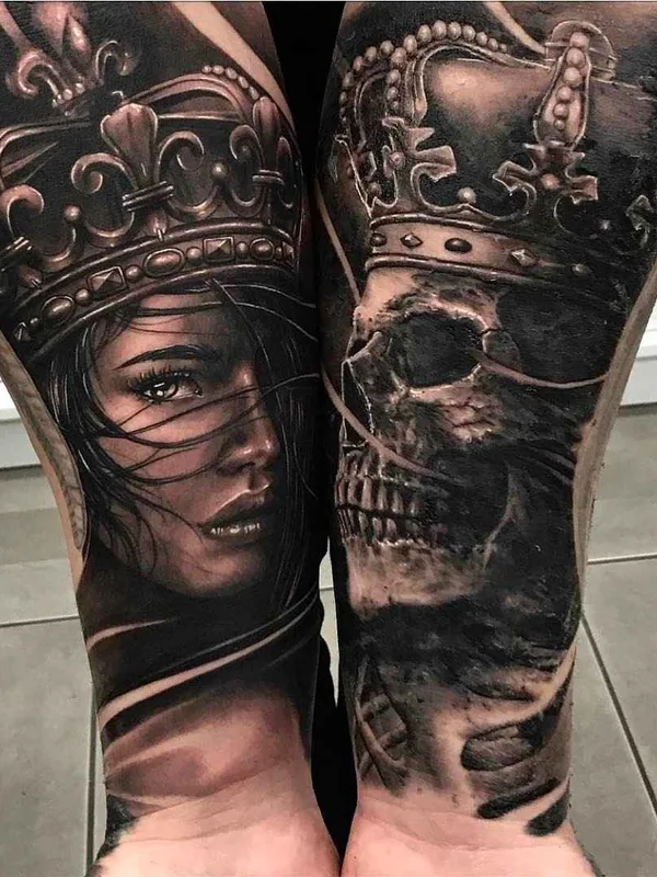 black and grey realism 纹身 在 forearm #10298 | 纹身师 Drew Apicture