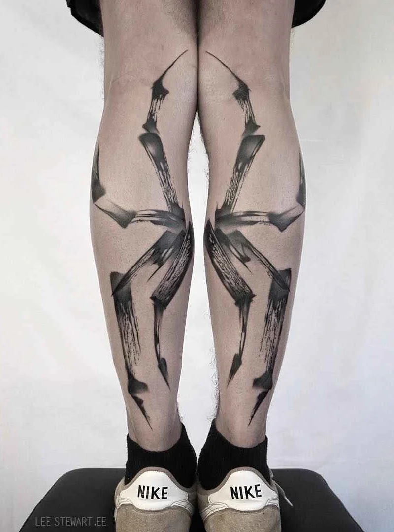 Lee Stewart's Brushstroke tattoos