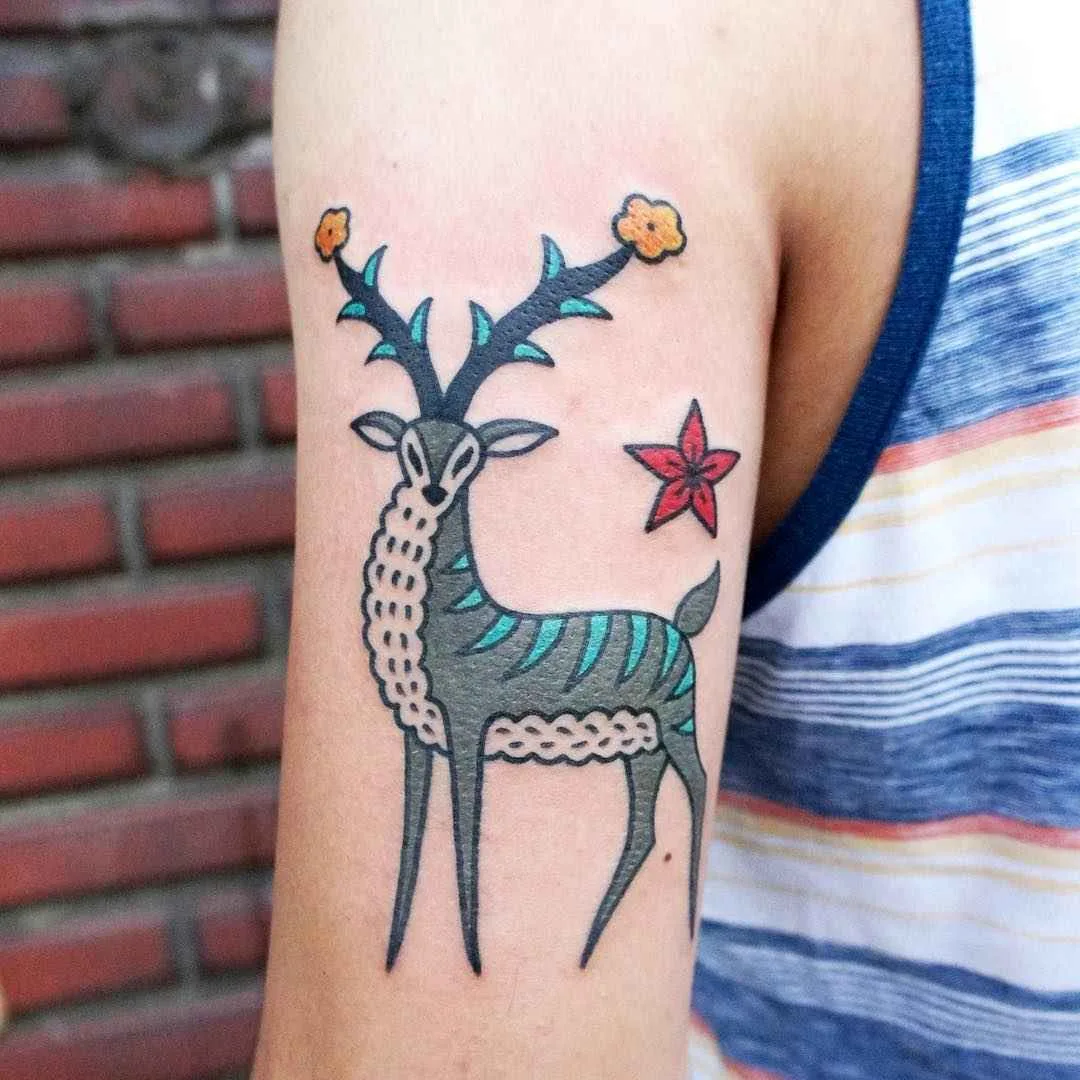 Tatuador Kimsany , autores tatuagem colorida oriental coreana | Coréia