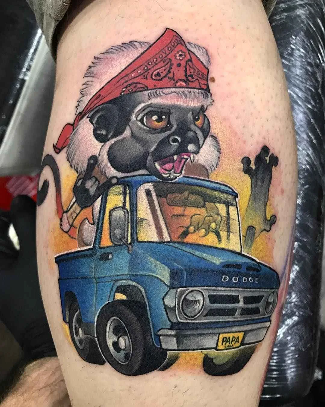 Tatuador Ben Banzai cria tatuagem de nova escola de cores | Espanha