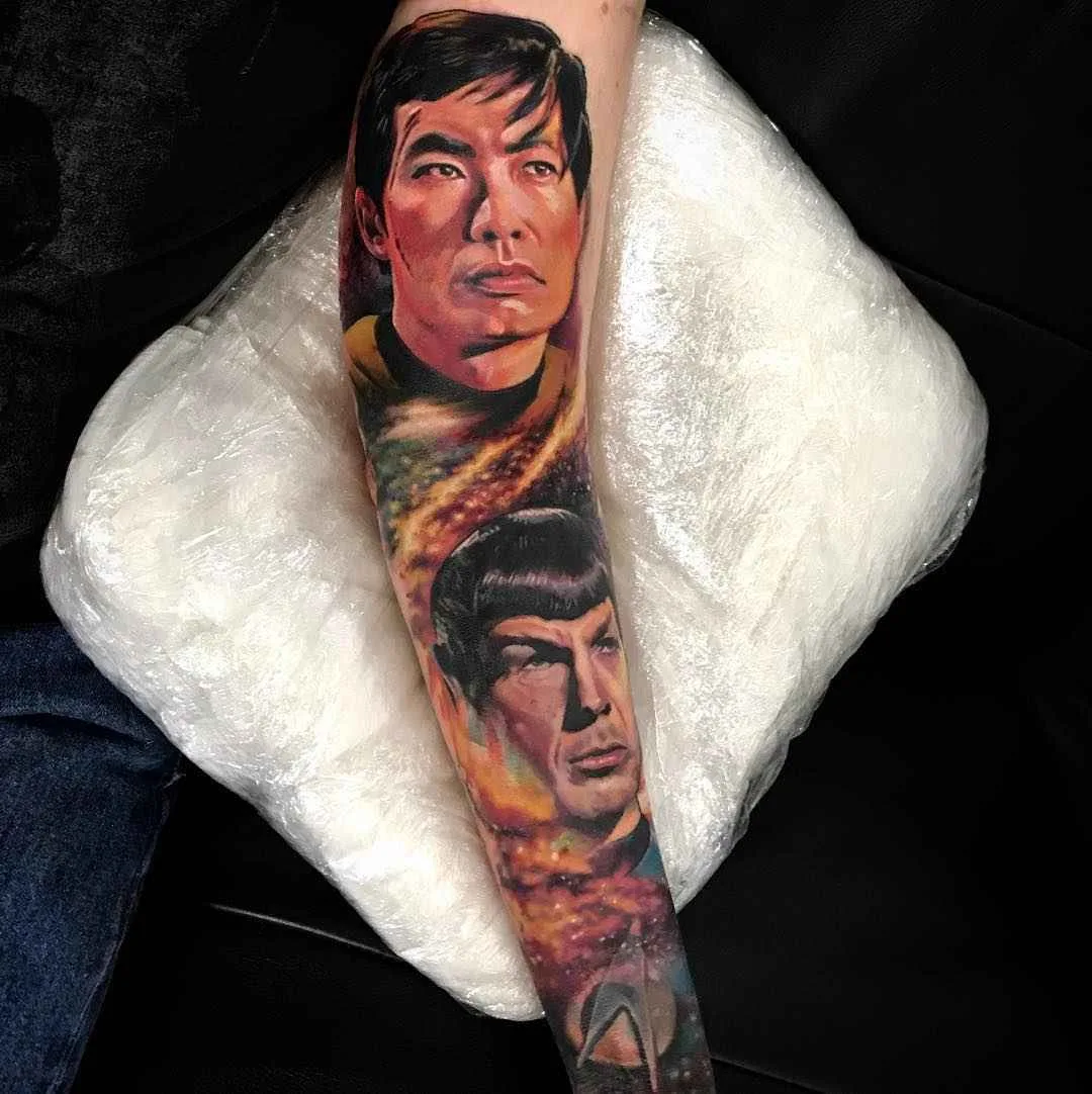 Tattoo artist Chris Nieves color and black and grey portrait realism | Australia