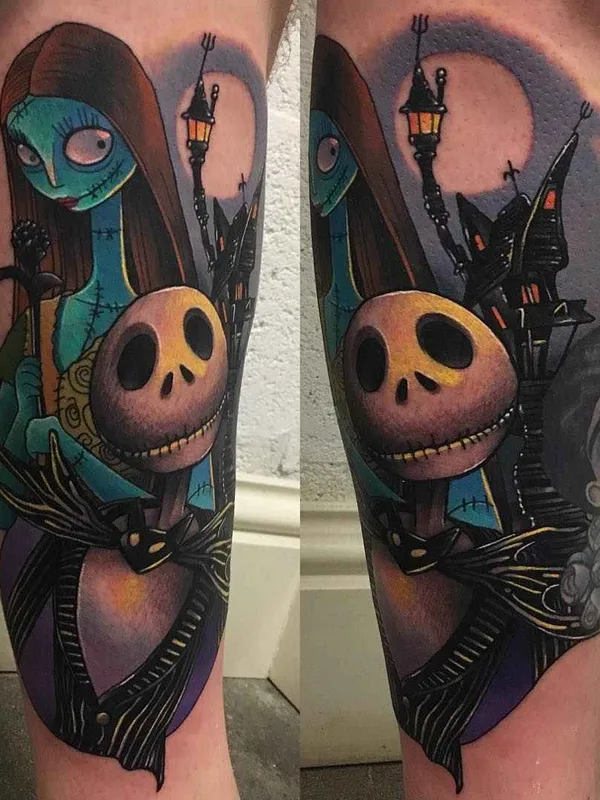 color illustrative Tatuaggio su calf #18451 | Tatuatore Andy Walker
