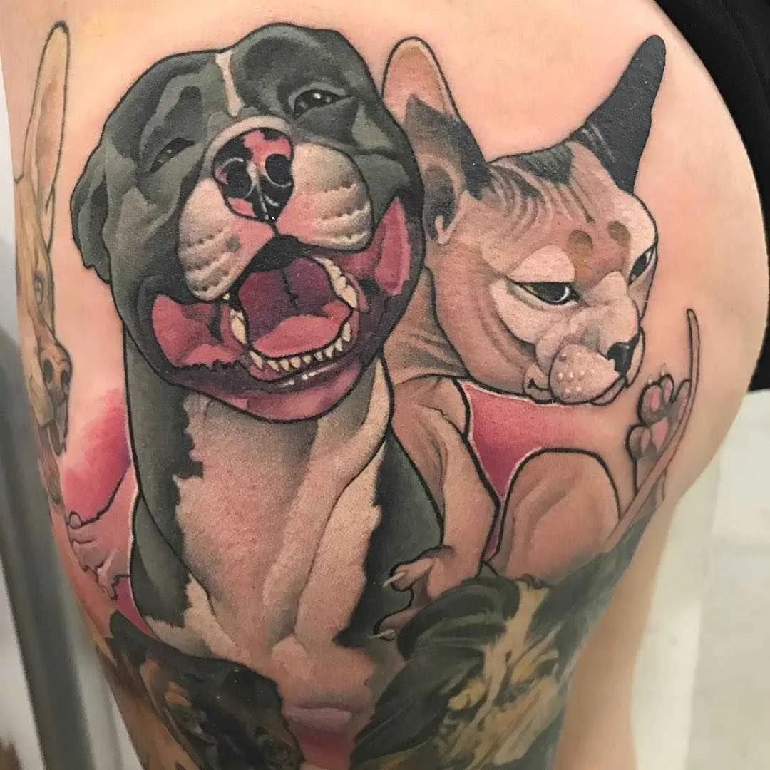 Tatuador Ben Banzai cria tatuagem de nova escola de cores | Espanha