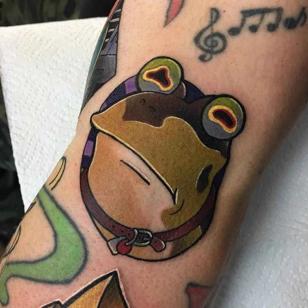 Tattoo artist Andy Walker authors color new school tattoo | England
