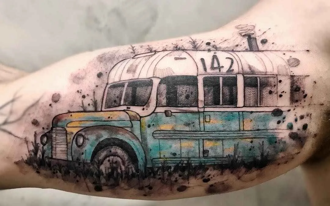 Tattoo artist Felipe Mello authors color, black sketch watercolor tattoo | Brazil