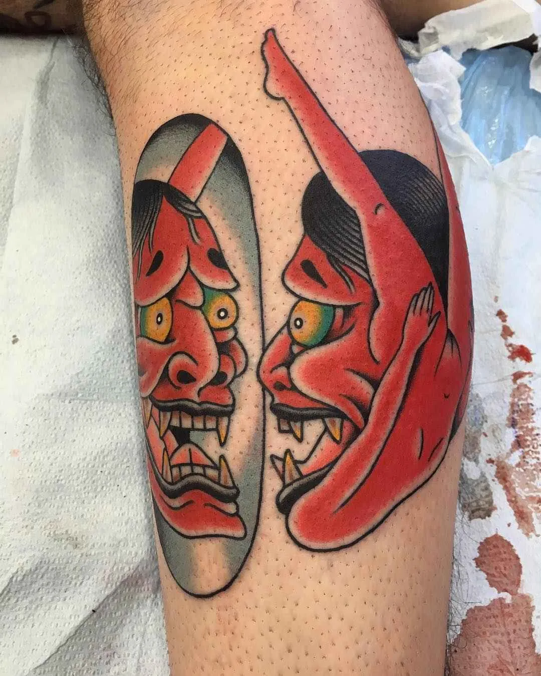 Tattoo artist Gregory Whitehead authors style color traditional tattoo | USA