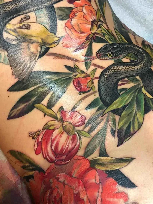 color illustrative Tatuagem em side #18899 | Tatuador Stephanie Brown