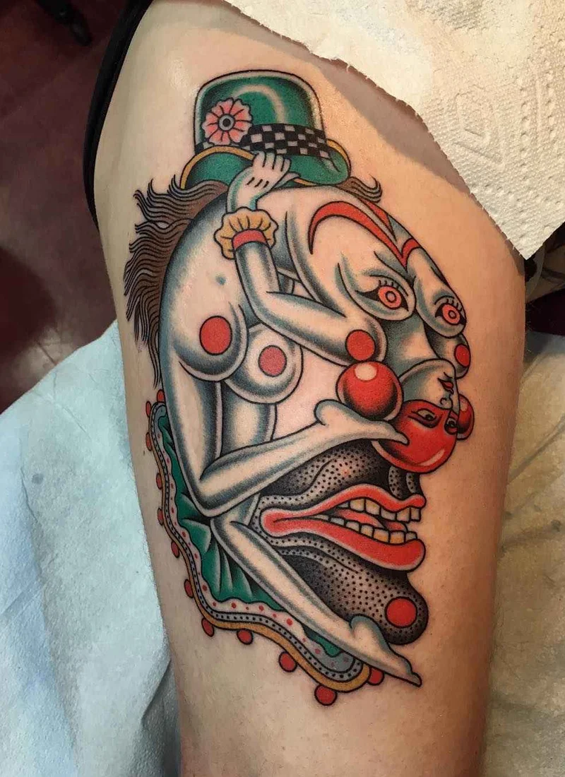 Gregory Whitehead - unusual traditional tattoo