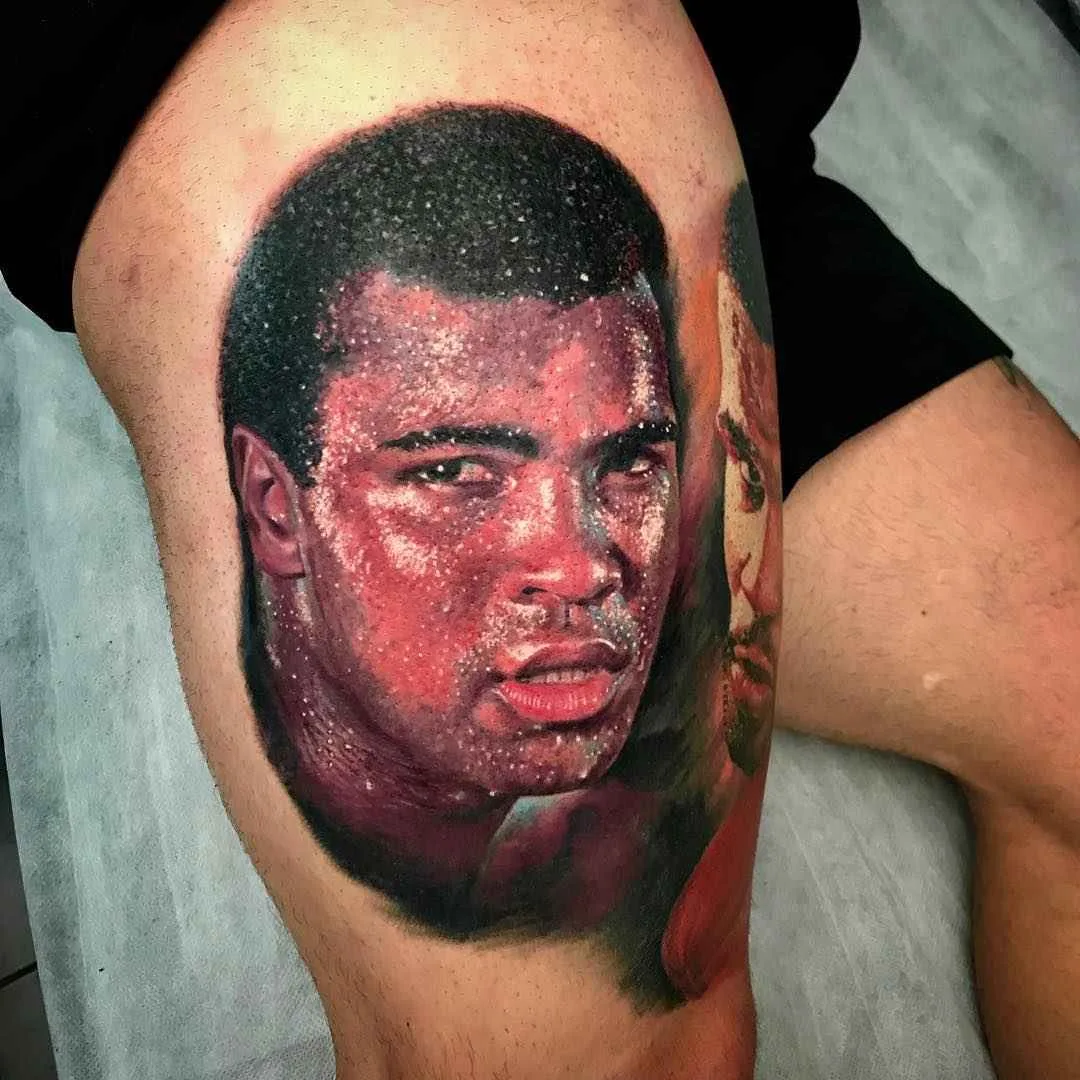 Tattoo artist Chris Nieves color and black and grey portrait realism | Australia