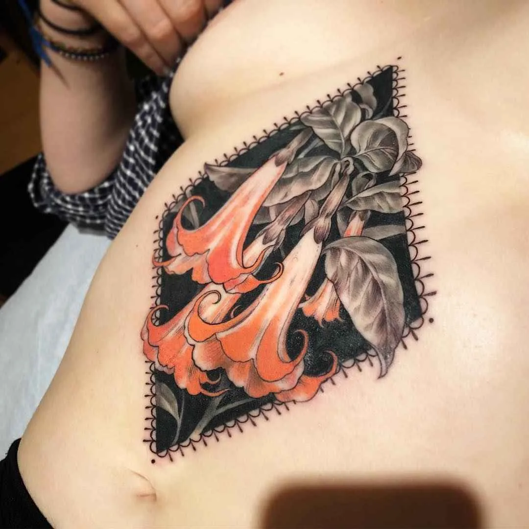 Tatuador Stephanie Brown cria tatuagem colorida neo tradicional | Chicago, Estados Unidos