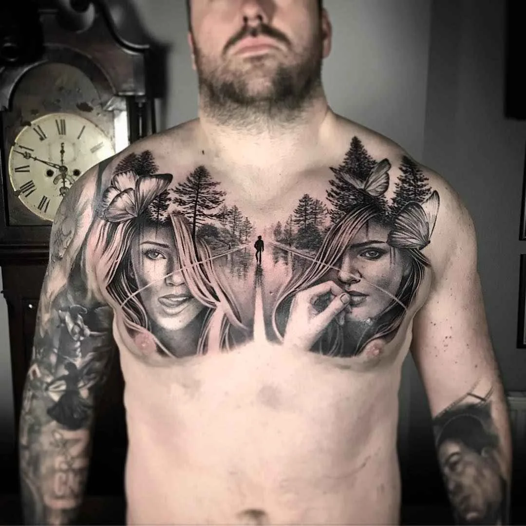 Tattoo artist Rob Richardson, black and grey realistic tattoo, blackwork, authors style | United Kingdom