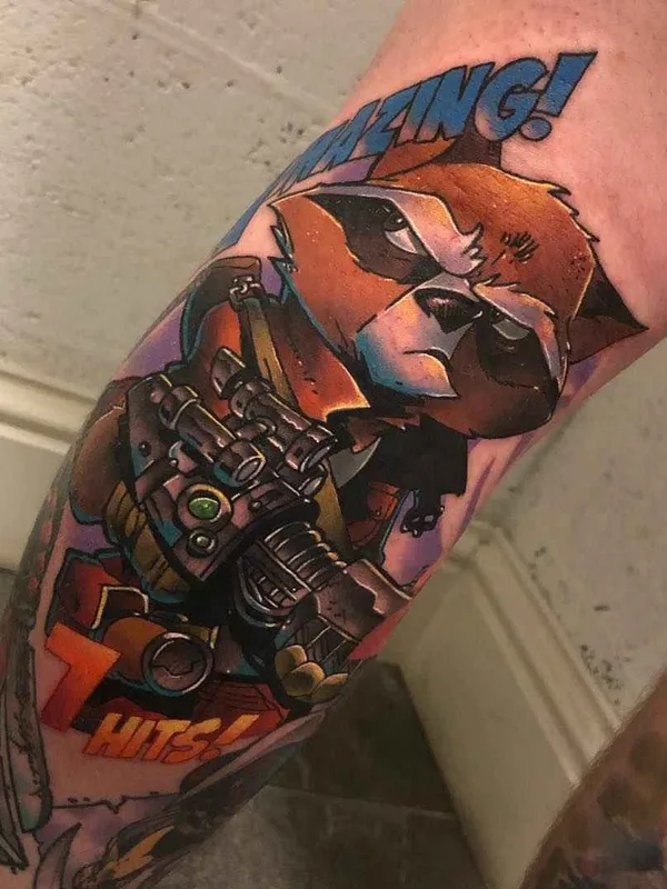 color cartoon Tatuaggio su forearm #18450 | Tatuatore Andy Walker