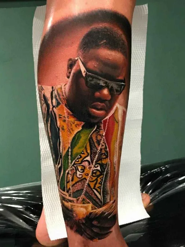 color realism Tatuaggio su calf #18432 | Tatuatore Chris Nieves