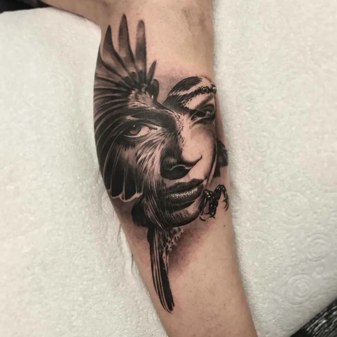 Tattoo artist Rob Richardson, black and grey realistic tattoo, blackwork, authors style | United Kingdom