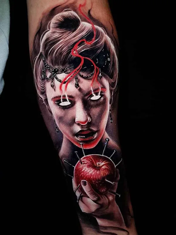 female color realism 纹身 在 forearm #18205 | 纹身师 Benji Roketlauncha Ortega