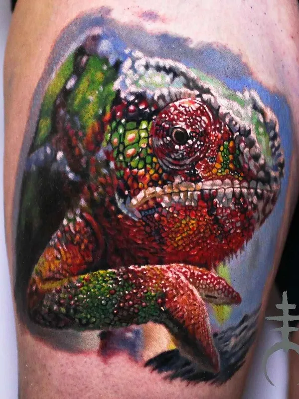 color realism 타투 부위 thigh #18330 | 타투이스트 Moriel El Mori Seror