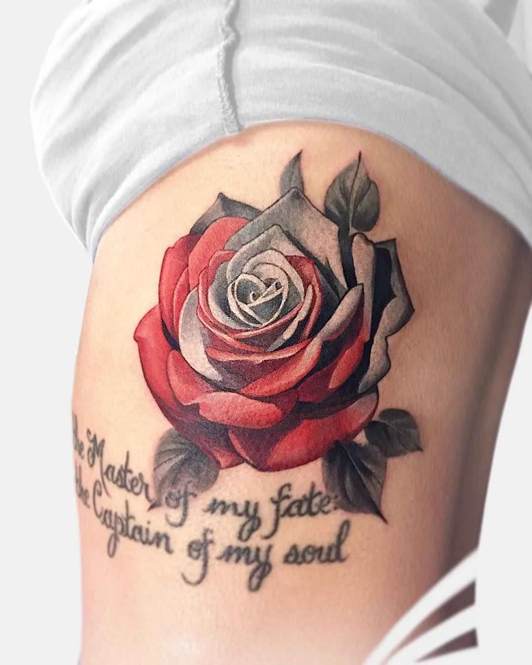 Tattoo artist Janice Bao Bao color authors style illustrative neo traditional tattoo for girls, flowers | Canada