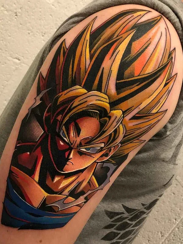 color anime Tatuaggio su upper arm #18461 | Tatuatore Andy Walker