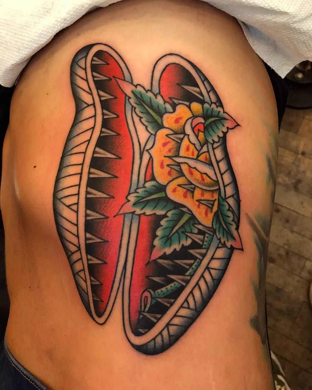 Tattoo artist Gregory Whitehead authors style color traditional tattoo | USA
