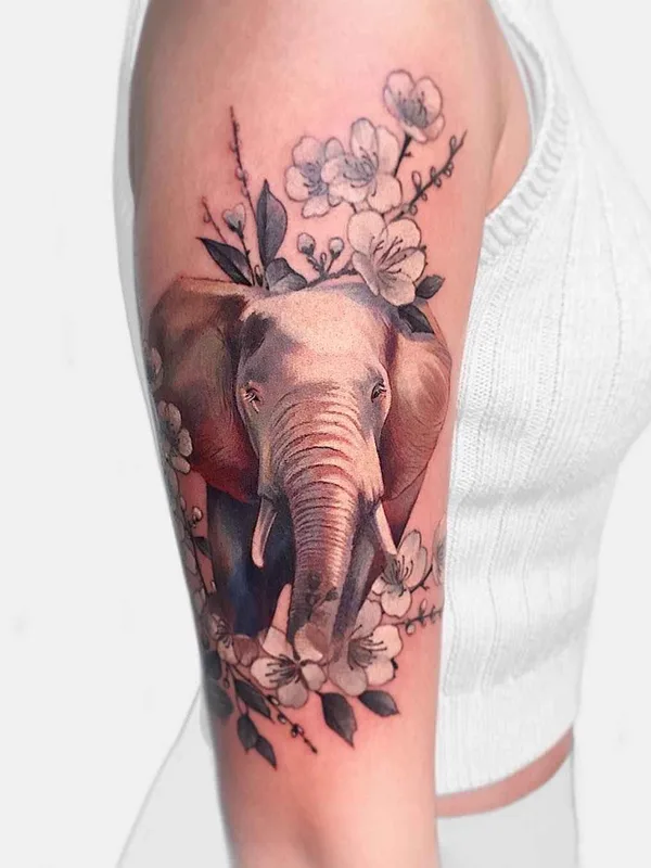 female color realism 타투 부위 upper arm #18663 | 타투이스트 Janice Bao Bao