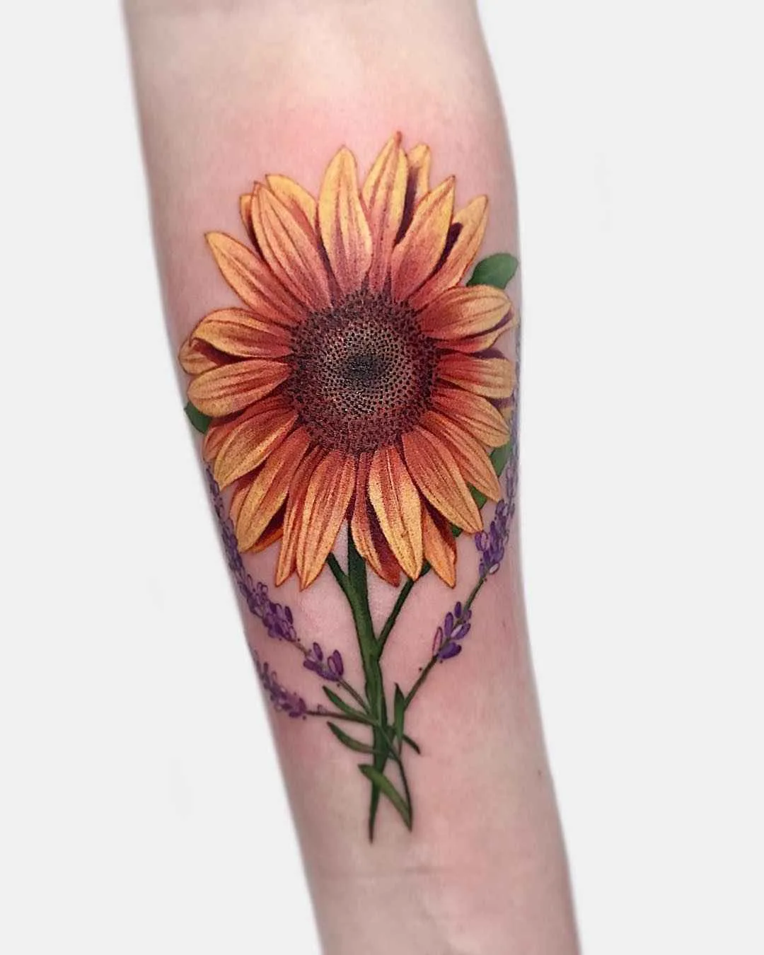 Tattoo artist Janice Bao Bao color authors style illustrative neo traditional tattoo for girls, flowers | Canada
