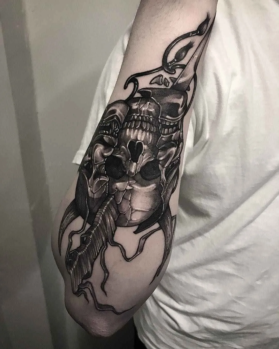 Tattoo artist Gara authors style blackwork tattoo | Korea