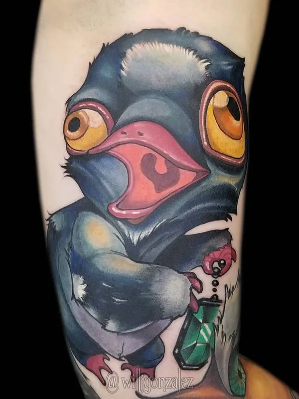 color cartoon Tatuaggio su forearm #29423 | Tatuatore Will Gonzalez