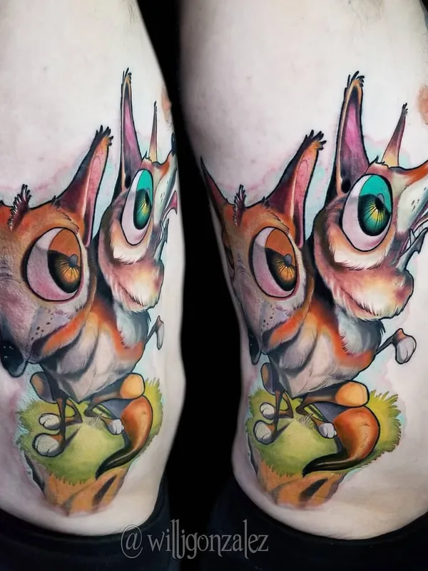 male color new school Tatuaggio su side #29426 | Tatuatore Will Gonzalez