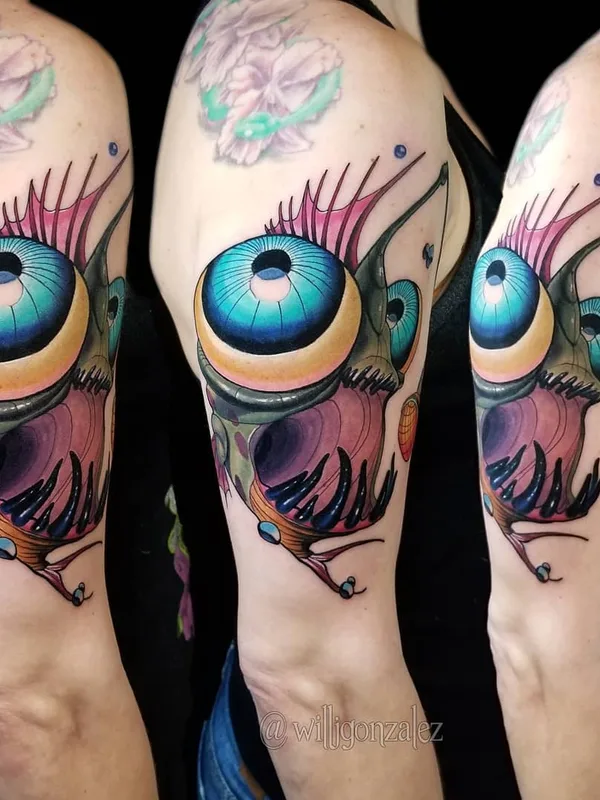 color new school Tatuaggio su upper arm #29425 | Tatuatore Will Gonzalez