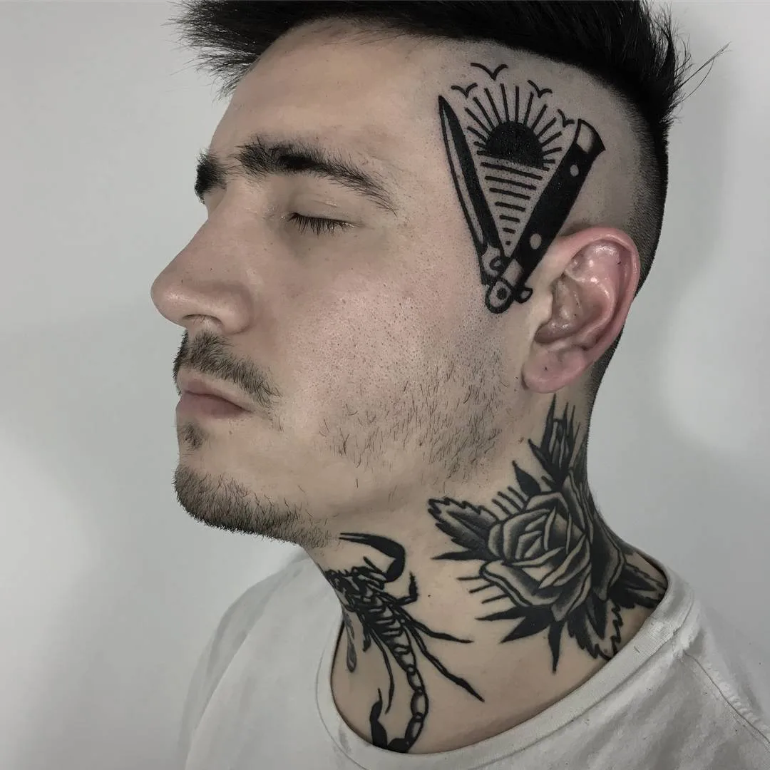 Tatuatore Ignacio Ttd, tatuaggio nero classico tradizionale dell'autore | Argentina