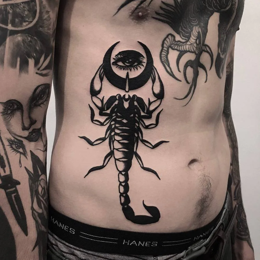 Tatuatore Ignacio Ttd, tatuaggio nero classico tradizionale dell'autore | Argentina